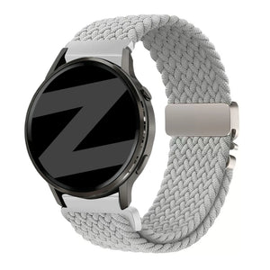 Bandz Bracelet tressé 'Parachute' Garmin Venu 3 (gris clair)