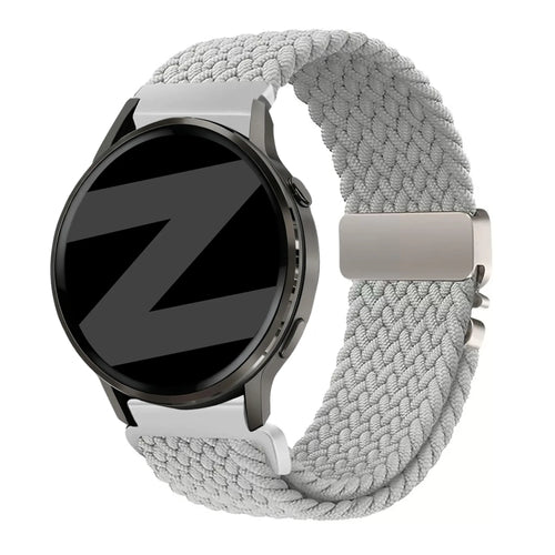 Bandz Bracelet tressé 'Parachute' Garmin Venu 3 (gris clair)