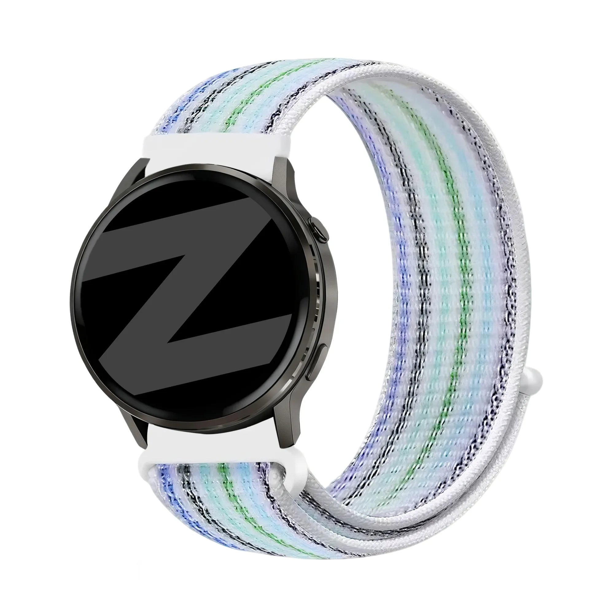 Bandz Bracelet nylon Loop Garmin Forerunner 265s (bleu à rayures)