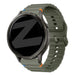 Bandz Bracelet silicone ondulé Garmin Forerunner 265s (vert armée)