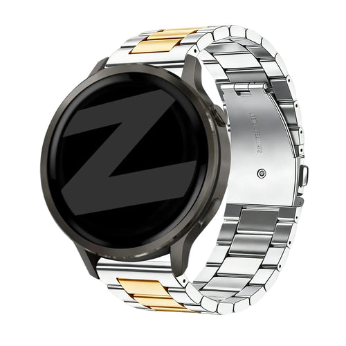 Bandz Bracelet acier 'Classic' Garmin Vivomove Style (argent/or)