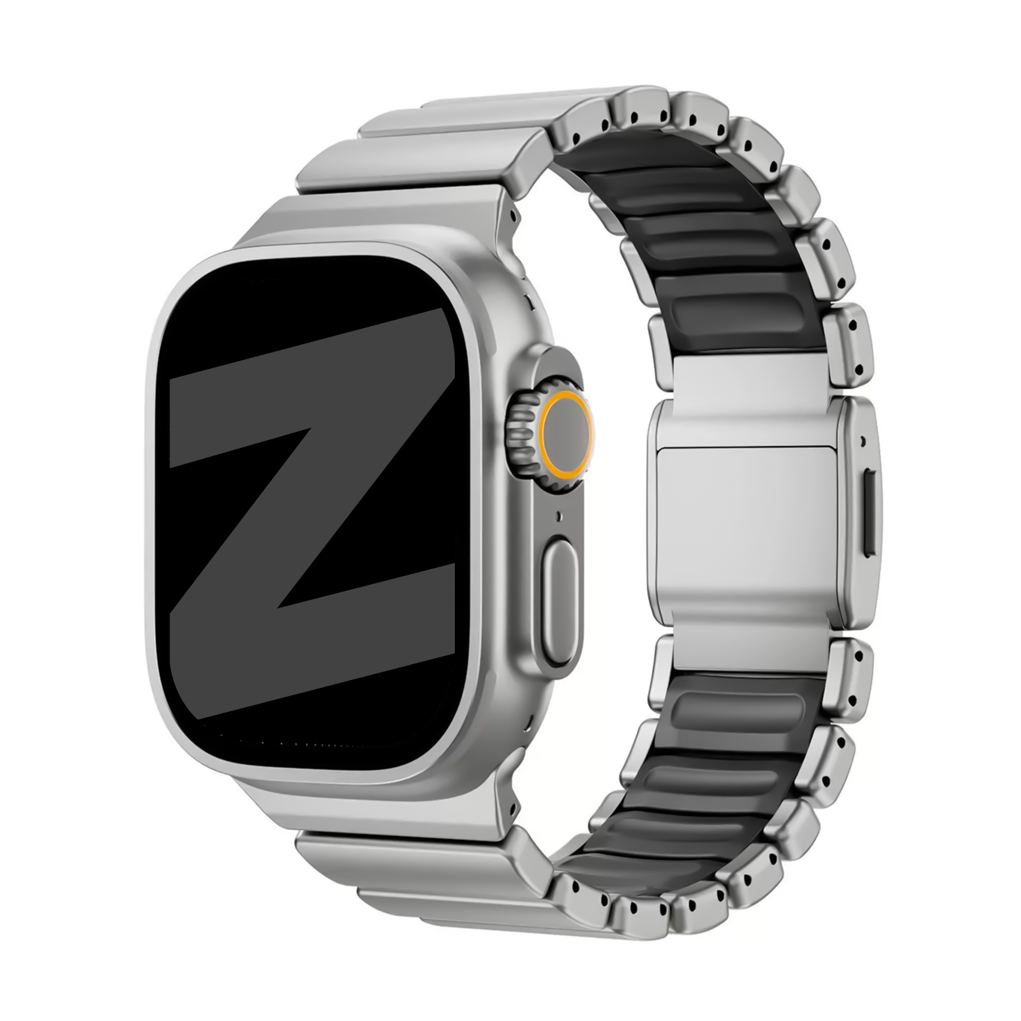 Bandz Bracelet titane 'Hybrid' Apple Watch Ultra (argent)