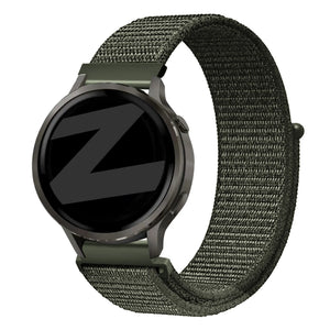 Bandz Bracelet nylon à boucle Garmin Vivoactive 4s (vert foncé)