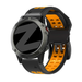 Bandz Garmin Fenix 8 - 47mm Buckled Sport Strap (Black/Orange)
