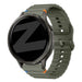 Bandz Bracelet silicone ondulé Garmin Venu 2 (vert armée)