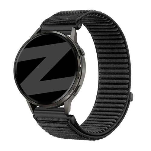 Bandz Garmin Forerunner 255s Nylon Strap 'Wave' (Black)