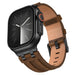 Bracelet cuir solide Apple Watch (bronze)