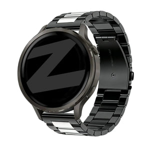 Bandz Bracelet acier 'Classic' Garmin Vivomove Sport (noir/argent)
