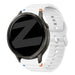 Bandz Bracelet silicone ondulé Garmin Venu 4 - 41mm (blanc)