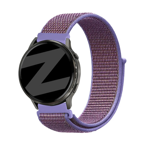 Bandz Garmin Vivomove Style Nylon Loop Strap (Lilac)