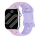 Bracelet silicone à fleurs Apple Watch (lilas/violet)