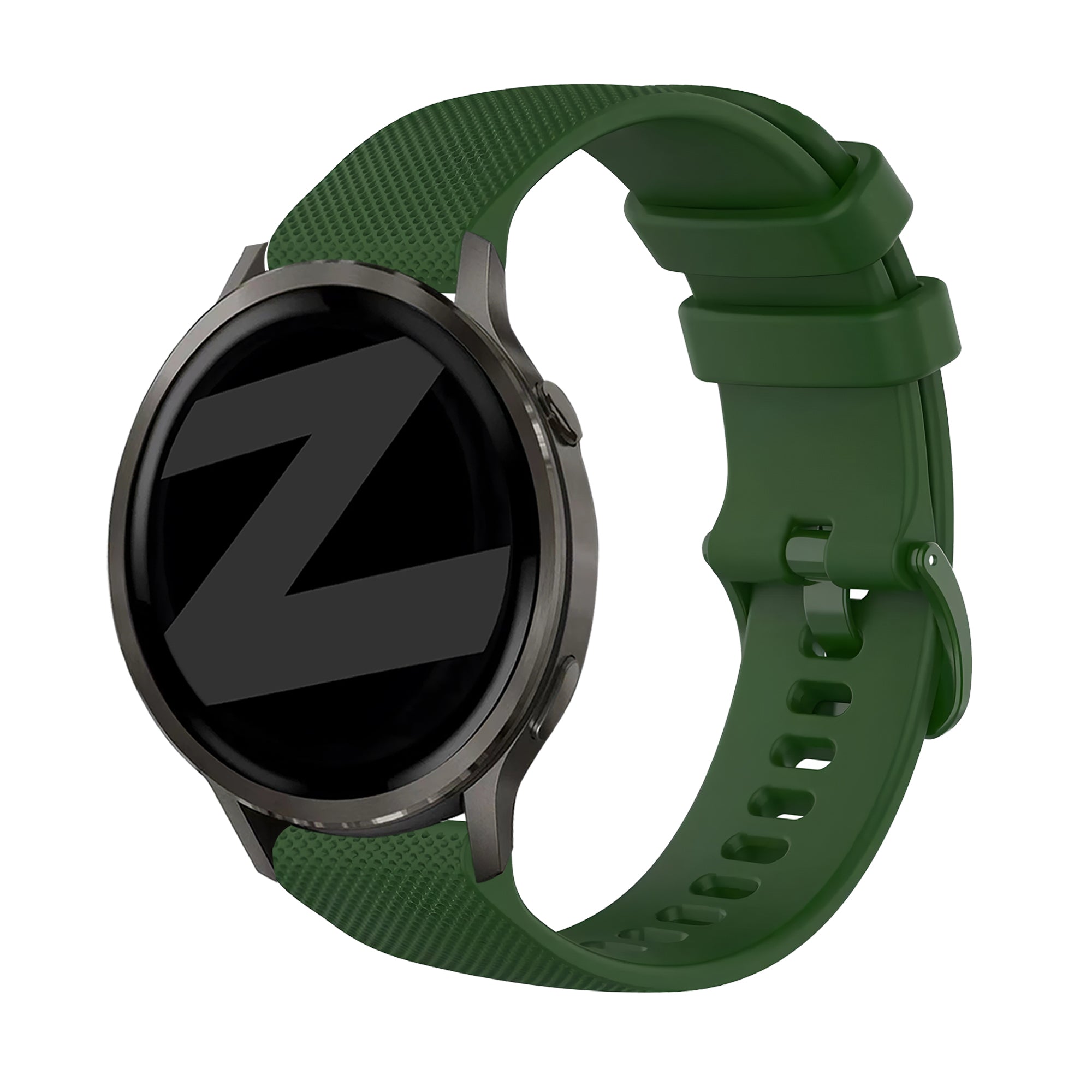 Bandz Bracelet silicone 'Premium' Garmin Approach J1 (vert militaire)