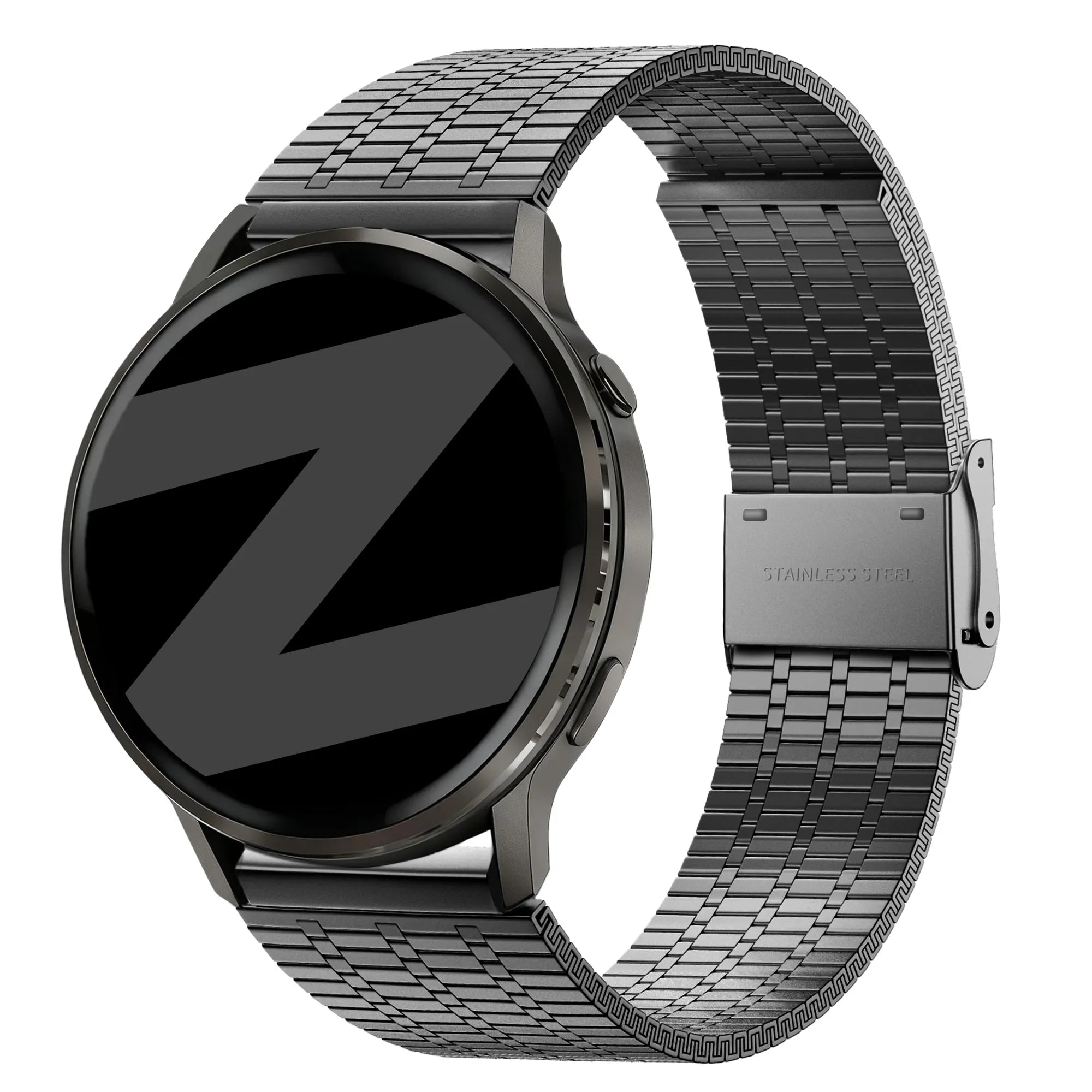 Bandz Bracelet acier ajustable Alpine Garmin D2 Air X15 (noir)