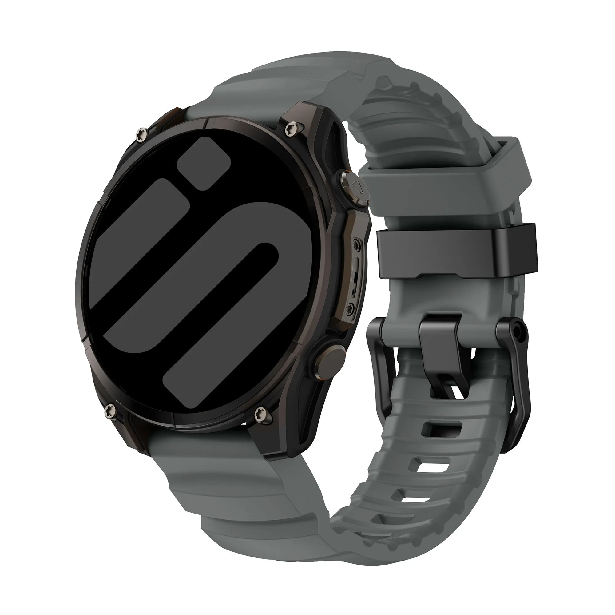 Garmin Quatix 3 / 6x / 7x Solar Trail Silicone Strap (Dark Grey)