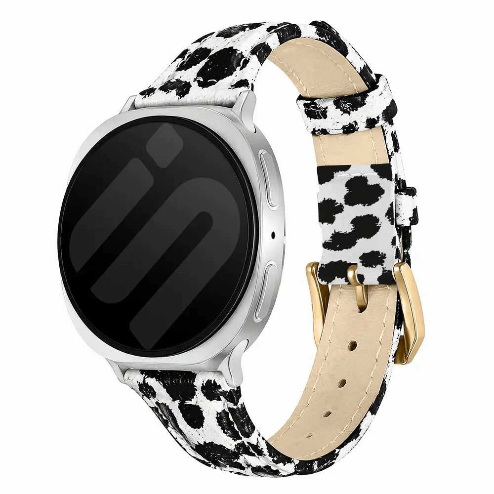 Bracelet cuir Samsung Galaxy Watch 9 - 40mm (léopard)