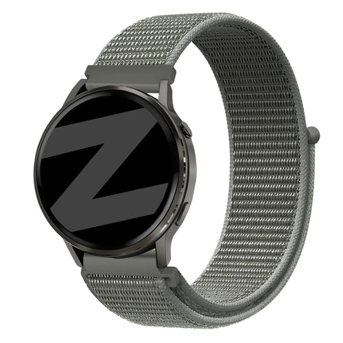 Bandz Bracelet nylon Garmin Vivomove HR (gris-vert)
