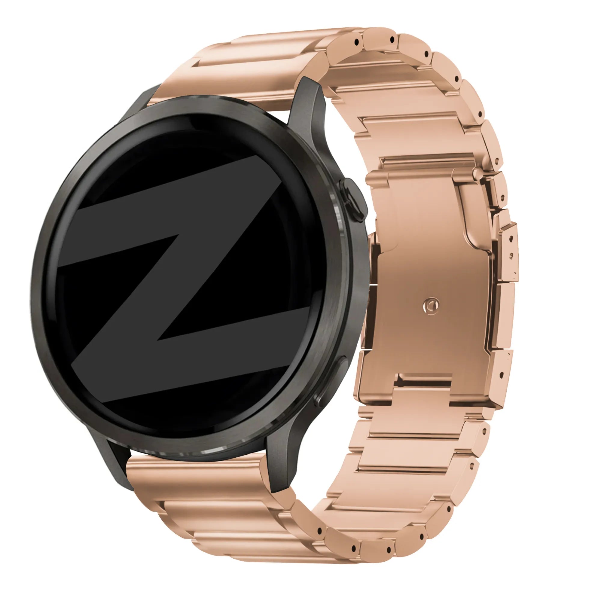 Bandz Bracelet titane Garmin Forerunner 570 - 42mm (or rose)