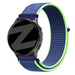 Bandz Garmin Forerunner 570 - 47mm Nylon Loop Strap (Blue/Lime)