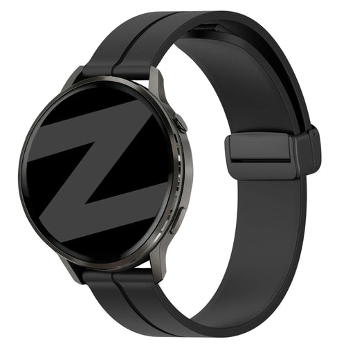 Bandz Garmin Vivoactive 5 Silicone Strap with D-Buckle (Black)