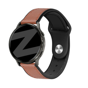 Bandz Garmin Vivomove Trend Leather Strap 'Hybrid' (Brown)