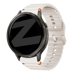 Bandz Bracelet silicone ondulé Garmin Forerunner 265s (lumière stellaire)