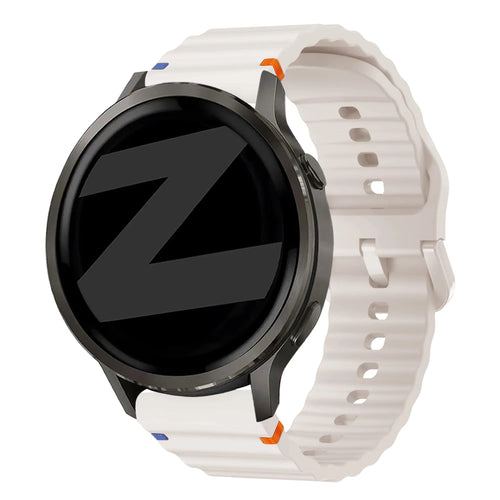 Bandz Bracelet silicone ondulé Garmin Forerunner 265s (lumière stellaire)