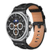 Bracelet cuir solide Samsung Galaxy Watch 8 - 40mm (noir)
