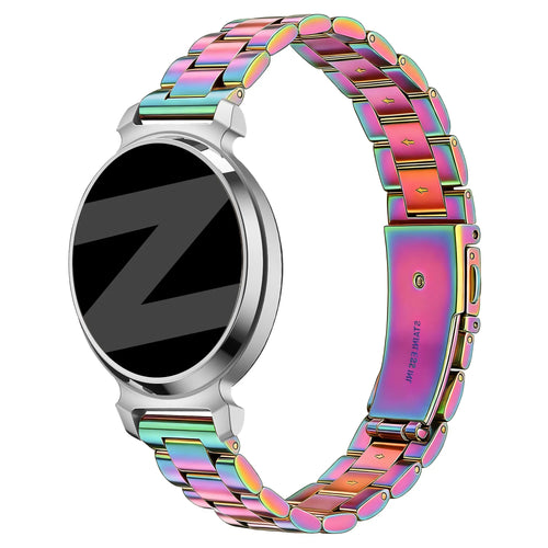 Steel Strap 'Classic', rainbow, on a watch, 3/4 front view