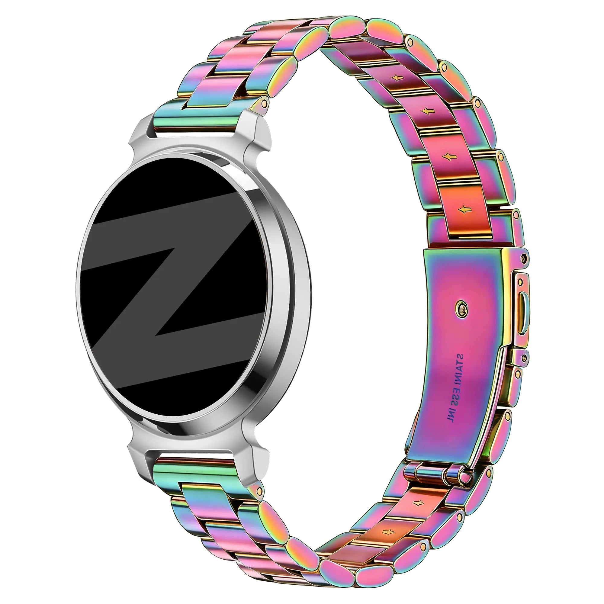 Bandz Bracelet acier 'Classic' Pebble Round 2 - 14mm (arc-en-ciel)