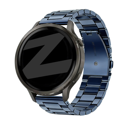 Bandz Bracelet acier 'Classic' Garmin Vivomove Sport (bleu)