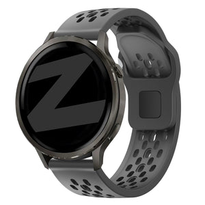 Bandz Bracelet silicone 'Air' Garmin Venu 2 (gris foncé)