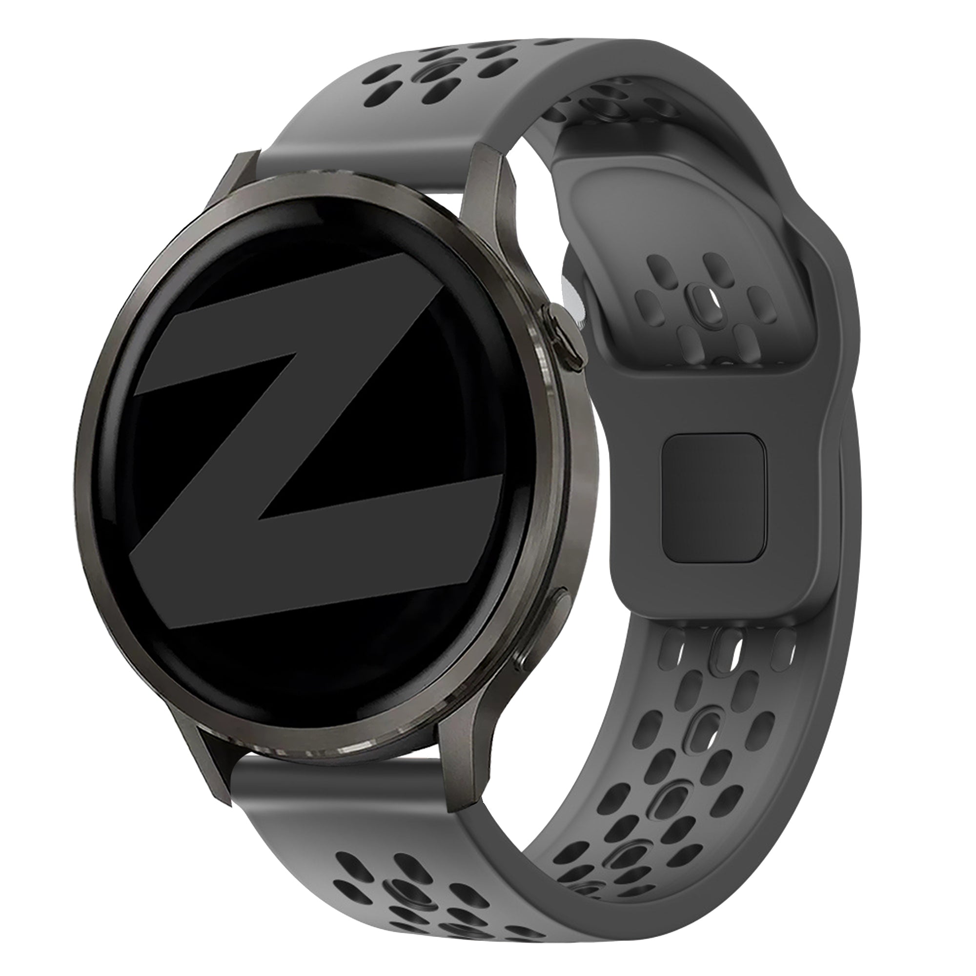Bandz Bracelet silicone 'Air' Garmin Venu 4 - 45mm (gris foncé)