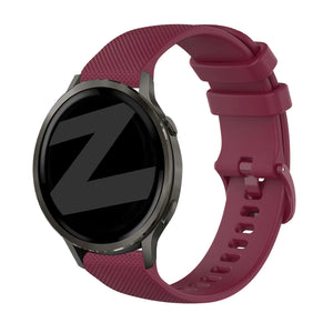 Bandz Garmin Vivomove Luxe Silicone Strap 'Premium' (Wine Red)