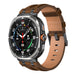 Bracelet cuir solide Samsung Galaxy Watch Ultra 2 (marron foncé)