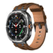 Bracelet cuir solide Samsung Galaxy Watch Ultra 2 (marron foncé)