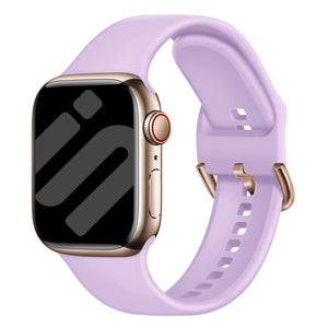 Bracelet silk silicone Apple Watch (lilas)