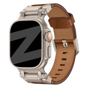 Bandz Bracelet cuir 'Explorer' Apple Watch Ultra (marron)