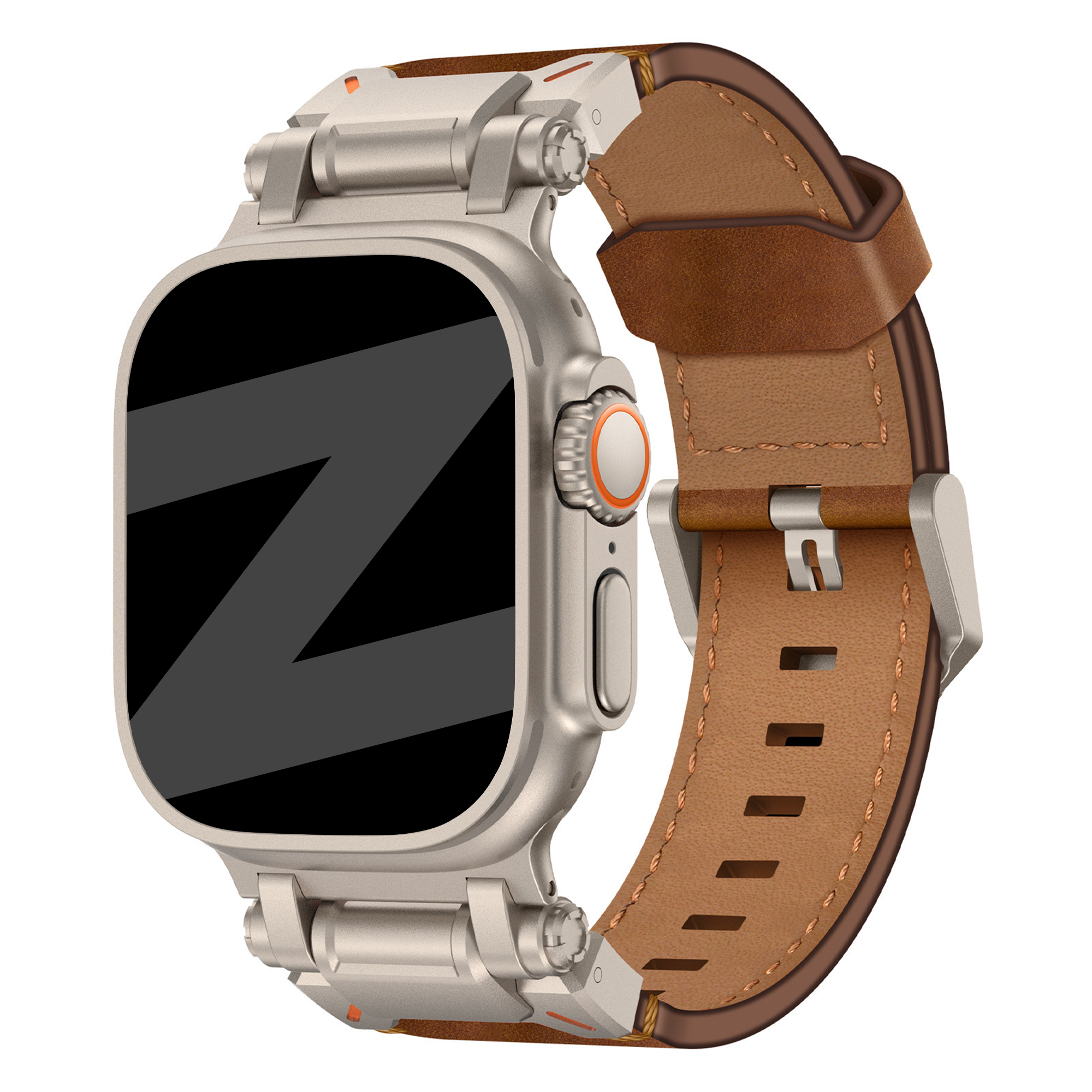 Bandz Bracelet cuir 'Explorer' Apple Watch Ultra (marron)
