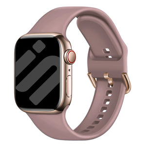 Bracelet silk silicone Apple Watch (mauve)