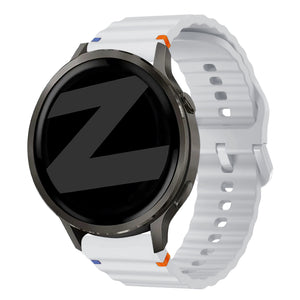 Bandz Garmin Forerunner 55 Silicone Strap 'Wave' (Light Grey)