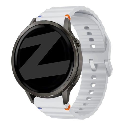Bandz Garmin Forerunner 55 Silicone Strap 'Wave' (Light Grey)