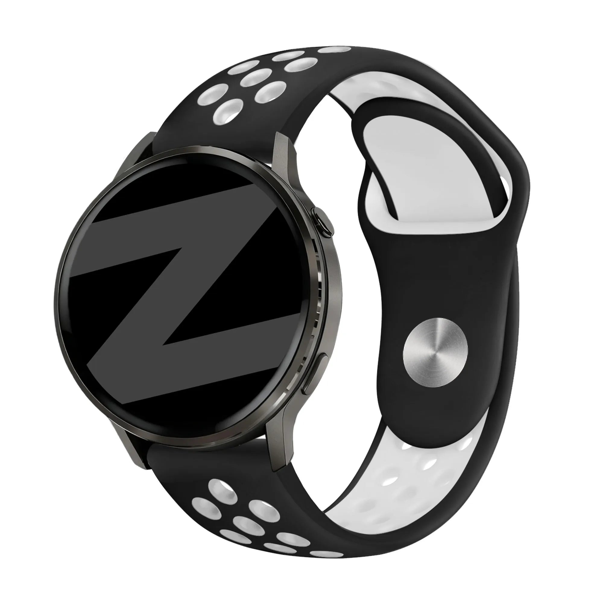 Bandz Garmin Forerunner 265 Sport Strap 'Deluxe' (Black/White)