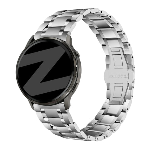 Bandz Bracelet acier 'Deluxe' Garmin Vivomove Sport (argent)