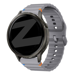 Bandz Garmin Vivomove Trend Silicone Strap 'Wave' (Dark Grey)