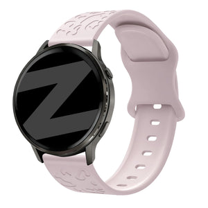 Bandz Garmin Vivomove Sport Silicone Strap 'Leopard' (Pink)
