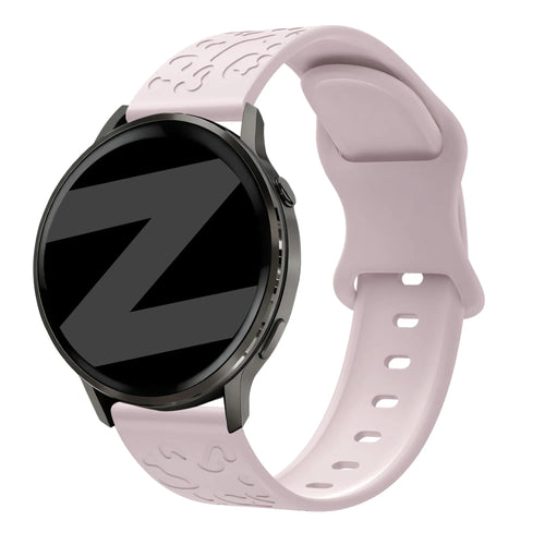 Bandz Garmin Vivomove Sport Silicone Strap 'Leopard' (Pink)