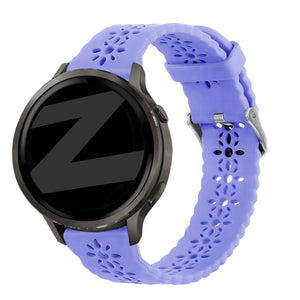 Bandz Garmin Venu 2 Plus Silicone Strap 'Lace' (Light Purple)