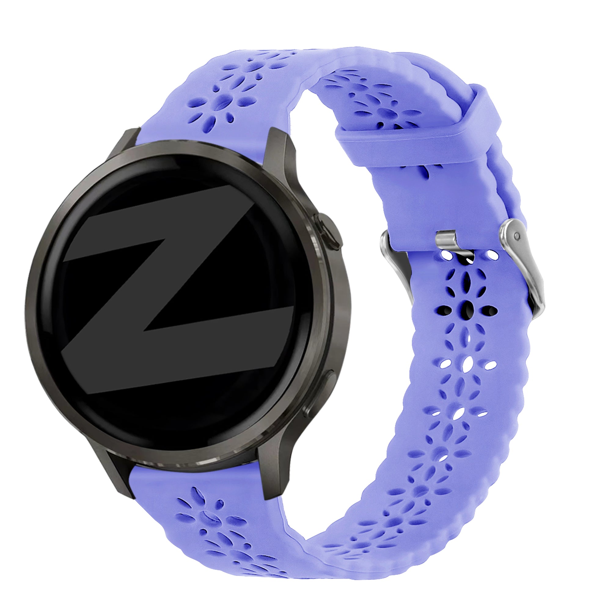 Bandz Garmin Venu 2 Plus Silicone Strap 'Lace' (Light Purple)