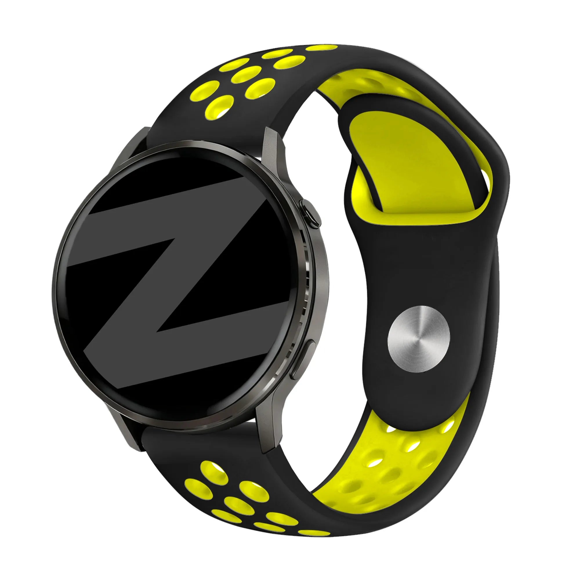 Bandz Garmin Forerunner 255 Sport Strap 'Deluxe' (Black/Yellow)