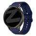 Bandz Bracelet silicone ondulé Garmin Forerunner 255s (bleu foncé)
